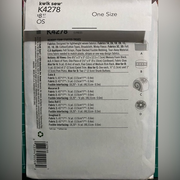 Sewing pattern - Picture 3 of 3